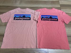 patagonia パタゴニア p6 半袖Tシャツ Tシャツ ポケット付きtシャツ 2枚セット　オーガニックコットン　レギュラーフィットＸＳサイズ　