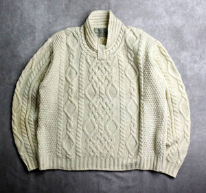 【ARAN SWEATER MARKET】アイルランド製 アランニットプルオーバーセーター ケーブル編み 