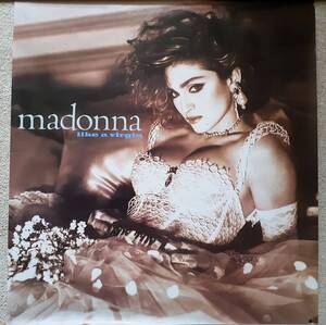 MADONNA　マドンナ　LIKE A VIRGIN　1984年 非売品 ポスター 　Warner-Pioneer Corporation 　：　59.5 cm x 65 cm