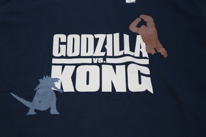 ゴジラ　vs　コング　Tシャツ　メンズ　L　紺　GODZILLA　vs.　KONG　UNIQLO　ユニクロ　新品 未使用