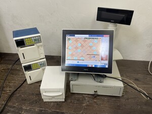 動作確認済み NEC レジ POS PWPY221W01 2017年製 レシートプリンタ PWPX242W02 キッチンプリンタ PP2810 キャッシュドロワー