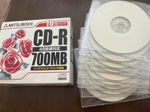 MITSUBISHI CD-R 700MB 48 倍速　対応　インクジェットプリンタ　対応　CD 