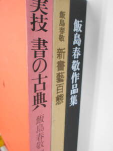 飯島春敬関連書籍　3冊セット　実技 書の古典　新書藝百選　飯島春敬作品集