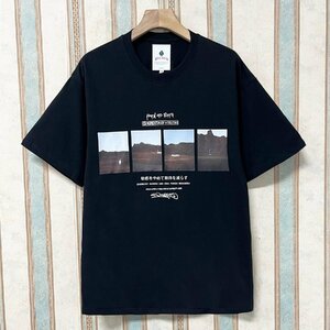 一枚限定 定価2万 FRANKLIN MUSK・アメリカ・ニューヨーク発 半袖Tシャツ 快適 ゆったり イラスト カットソー かっこいい メンズ サイズ2