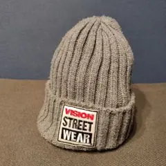 VISION STREET WEAR ニット帽 　グレー