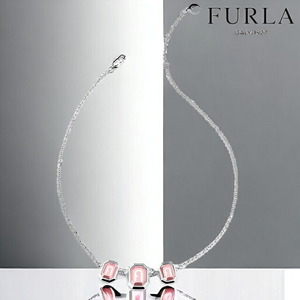 フルラ ネックレス レディース ブランド FURLA OCTAGONAL NECKLACE ステンレススチール FJ0322NTU シルバー ピンク アクセサリー