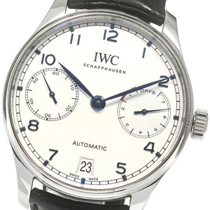 IWC IWC SCHAFFHAUSEN IW500704 ポルトギーゼ オートマティック 7デイズ 自動巻き メンズ 保証書付き_829541