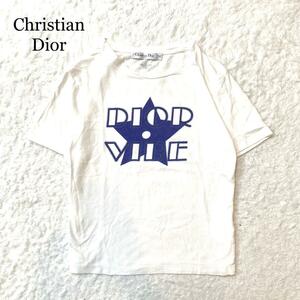 【現行☆美品】Christian Dior Tシャツ ホワイト 蜂 ロゴ S
