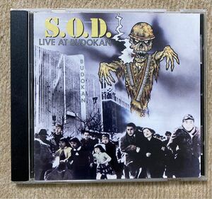 S.O.D./LIVE AT BUDOKAN 米盤 CD ハードコア スラッシュメタル