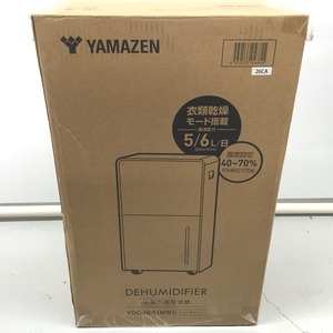 △△【1円スタート】 YAMAZEN 山善 衣類乾燥除湿機 箱ダメージあり YDC-H60 マットホワイト 未使用に近い