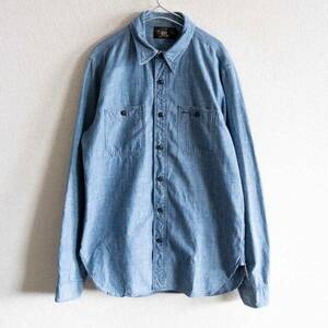 【美品】RRL 【Indigo Chambray Work Shirt】S インディゴ シャンブレーシャツ 2406487