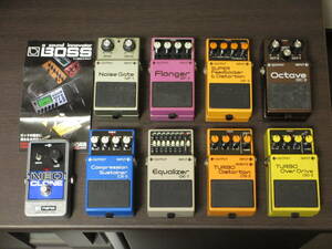 BOSS DF-2 DS-2 OD-2 NF-1 OC-2 BF-2 CS-3 GE-7 ELECTRO-HARMONIX NEO CLONE エフェクター 9点 セット オーバードライブ ディストーション