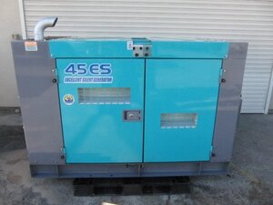 【引き取り限定】デンヨー ディーゼルエンジン発電機 DCA-45ESI 超低騒音型 45kVA 軽油 運転時間たったの10h