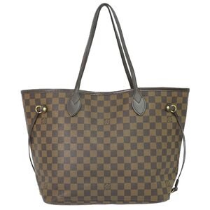 本物 ルイヴィトン LOUIS VUITTON LV 旧型 ネヴァーフル MM ダミエ エベヌ トートバッグ ショルダーバッグ ブラウン N51105