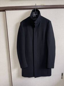 【即決】【美品】 ATTACHMENT アタッチメント STAND COLLAR COAT メルトン スタンドカラーコート BLACK ブラック 黒色 即決早い者勝ち