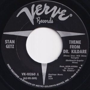 Stan Getz Theme From Dr. Kildare / Desafinado Verve US VK-10260 208127 JAZZ ジャズ レコード 7インチ 45