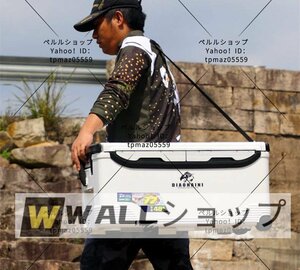 新入荷★ 釣りにアウトドアに活躍！大型 48L クーラーボックス 移動に便利な キャスター付き 保冷バッグ 発泡ウレタン 保冷150時間 横長フ