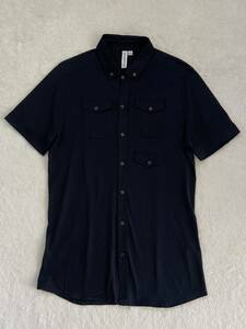 美品 NeIL BarreTT SHIRT sizeM 半袖シャツ メンズ ニールバレット ブラック 黒