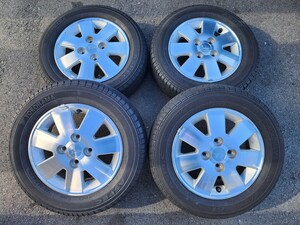 ☆1円スタート☆ダイハツ アトレー純正 13インチ 165/65R13 タイヤホイール 4本セット4穴 軽自動車