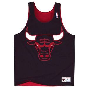 【2XL】ミッチェルアンドネス Mitchell&Ness NBA リバーシブル メッシュ タンクトップ シカゴ ブルズ Bulls ビブス バスケ