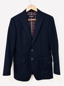 【送料込】Dsquared2 ディースクエアード ジャケット【メンズ】48 Lサイズ 濃紺 イタリア製 6445811 美品 大人 おしゃれ 定番 きちんと感