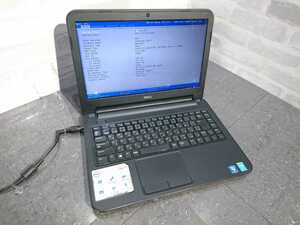 【現状品】管H81 DELL INSPIRON 3437 CPU core i3-4010U Bios起動OK HDD無し、HDDマウント有り、メモリー4GB、バッテリー有り