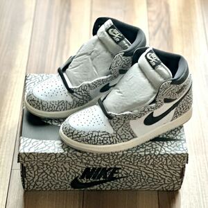 Nike Air Jordan 1 High OG White Cement エアジョーダン1 ホワイトセメント 26cm