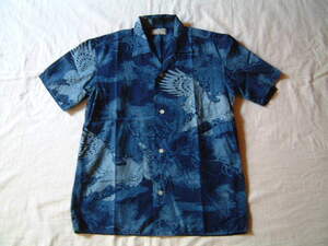 OLDJOE INDIGO RAYON HAWAIAN SHIRTS DARK INDIGO 14 1/2(オールドジョー)