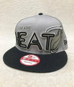 New Era ニューエラ NBA Miami Heatマイアミ ヒート Open Court 9FIFTY Snapback キャッ プ フリ ーサイズ。