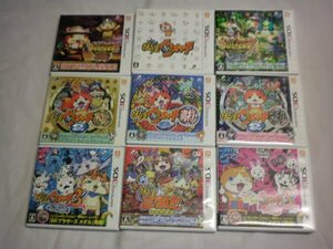 3DS 妖怪ウォッチ3 スシ＋テンプラ＋妖怪ウォッチ2 真打＋本家＋元祖＋妖怪三国志＋ 妖怪ウォッチバスターズ2 お買得9本セット(ケース付)