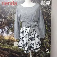 rienda かわいい 切り替え 花柄