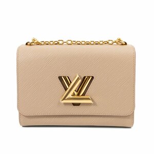 LOUIS VUITTON ルイヴィトン ツイスト MM M21112 チェーンショルダー クロスボディバッグ エピ・レザー ベージュ×ゴールド レディース