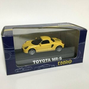 絶版 TOYOTA MR-S YELLOW 43088 EBBRO 1/43 トヨタMR-S イエロー