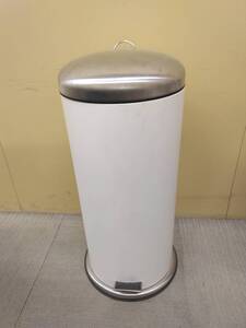 M354 棚36 現状品　IKEA　MJOSA　ペダル式ゴミ箱　22437　ミョーサ　ホワイト　イケア　30L　1/21