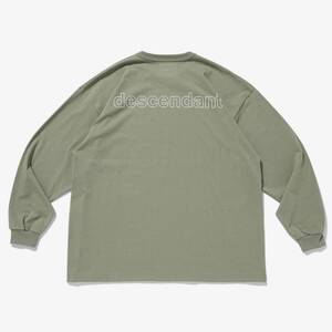 希少★新品本物【ＧRAY★3】★CURVING DESIGN LS カービングデザイン 織ネーム付 正規店購入 ディセンダント 限定入手困難 DESCENDANT 21AW