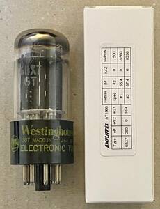 ■USED37983■ Westinghouse 6BX7GT（ブラックプレート）NOS-SPEC