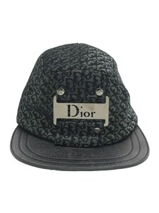 Christian Dior◆トロッター柄ロゴプレートキャップ/シルバー/57cm/CPX04901B