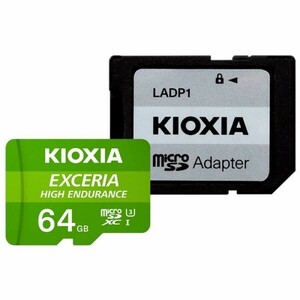 同梱可能 KIOXIA (旧東芝) 64GB microSDXCカード マイクロSD 高耐久ドライブレコーダー向 LMHE1G064GG2/1153