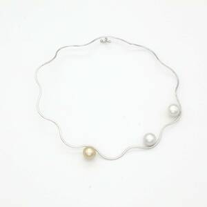 南洋 白蝶真珠 チョーカー シルバー pearl choker silver