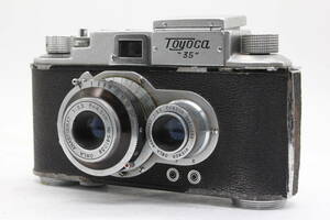 【訳あり品】 【希少】 Toyoca 35 Toyocaflex Owla Anastigmat 4.5cm F3.5 横二眼カメラ v1333
