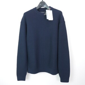 19AW 19FW VAINL ARCHIVE ヴァイナル アーカイブ JEFF’S-KNIT ウール 長袖 ニット NAVY S