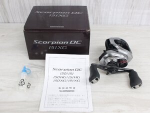 【行董】SHIMANO シマノ Scorpion DC 151XG スコーピオン ベイトリール 釣り具 中古 現状品 AS912ABC89