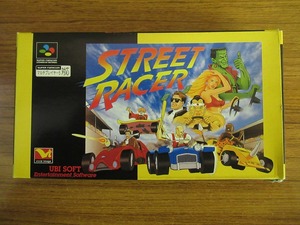 KME11715★SFCソフト ストリートレーサー STREET RACER 箱付き 説明書無し 起動確認済 クリーニング済 スーファミ