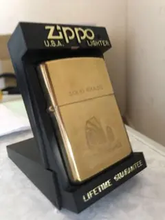 【未着火】ジッポー　zippo ソリッドブラス　香港　SOLIDBRASS