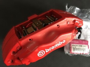 21【新品】在庫わずか！ 生産終了 ホンダ純正 シビック civic タイプR FD2 ブレンボ フロント ブレーキキャリパー brembo 赤 red 左 未使用