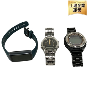 Q&Q DP62・CASIO LCW-M200・ HUAWEI FRA-B19 腕時計 不動品 3点セット ジャンク B9415189