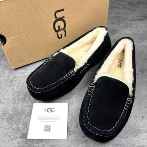 【極美品】アグ UGG モカシン ANSLEY アンスレー 1106878 ム ートン シープスキン 未使用品（25cm）