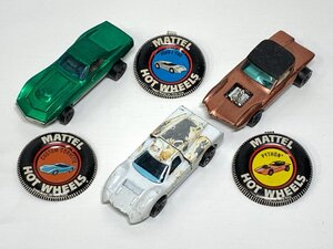 Hot Wheels 3台まとめて ファンバッジ 香港 CUSTOM CORVETTE FORD J-CAR PYTHON 1967 MATTEL マテル HONG KONG ホットウィール ミニカー □