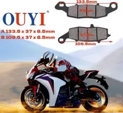 OuYi バイク用 ブレーキパッド セミメタル