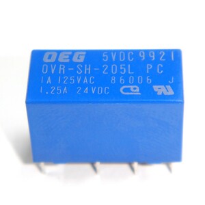 リレー 5VDC OVR-SH-205L 1A TE Connectivity：OEG 1個